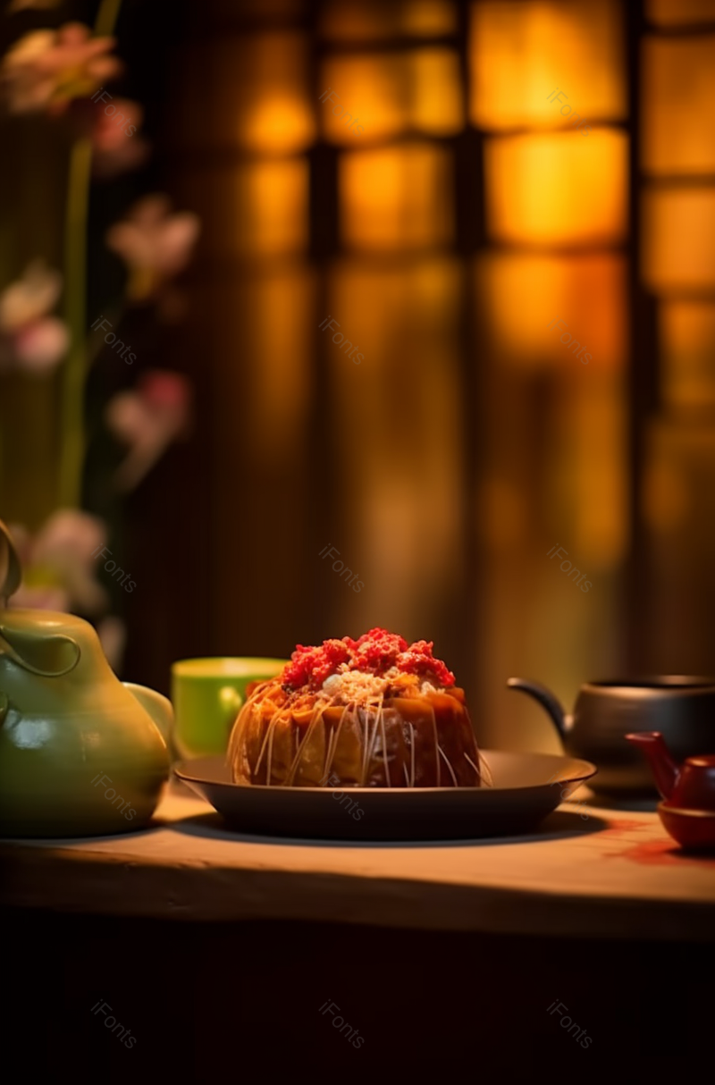 重阳节大闸蟹、扇子、灯笼和黄酒酒壶静物,高清,摄影图,摄影图片,图片大全,摄影图免费下载